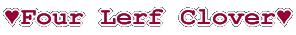 ?Four Lerf Clover? 